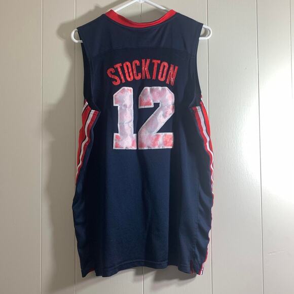 vintage Y2K 2000's TEAM NIKE USA OLYMPIC BASKETBALL JOHN STOCKTON #12 jersey - Picture 5 of 6